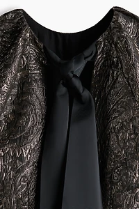 Balloon-Sleeved Dress