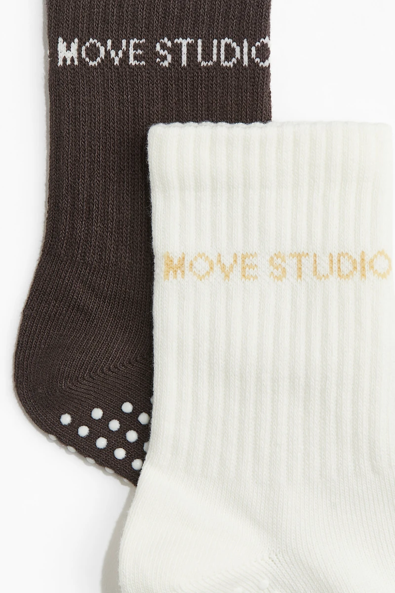 2 paires chaussettes de yoga