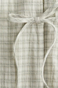 Tie-Front Cotton Dress