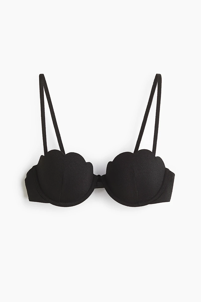 Padded balconette bikini top