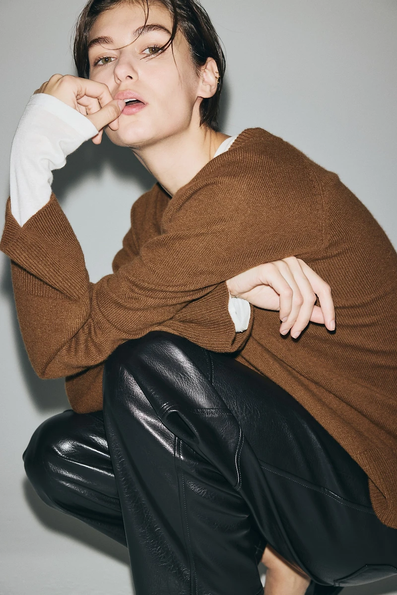 Chandail grande taille en laine