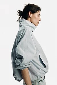 Oversized Bubble-Hem Jacket