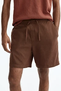 Relaxed-Fit Linen-Blend Shorts