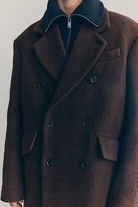 Double-Breasted Wool Coat