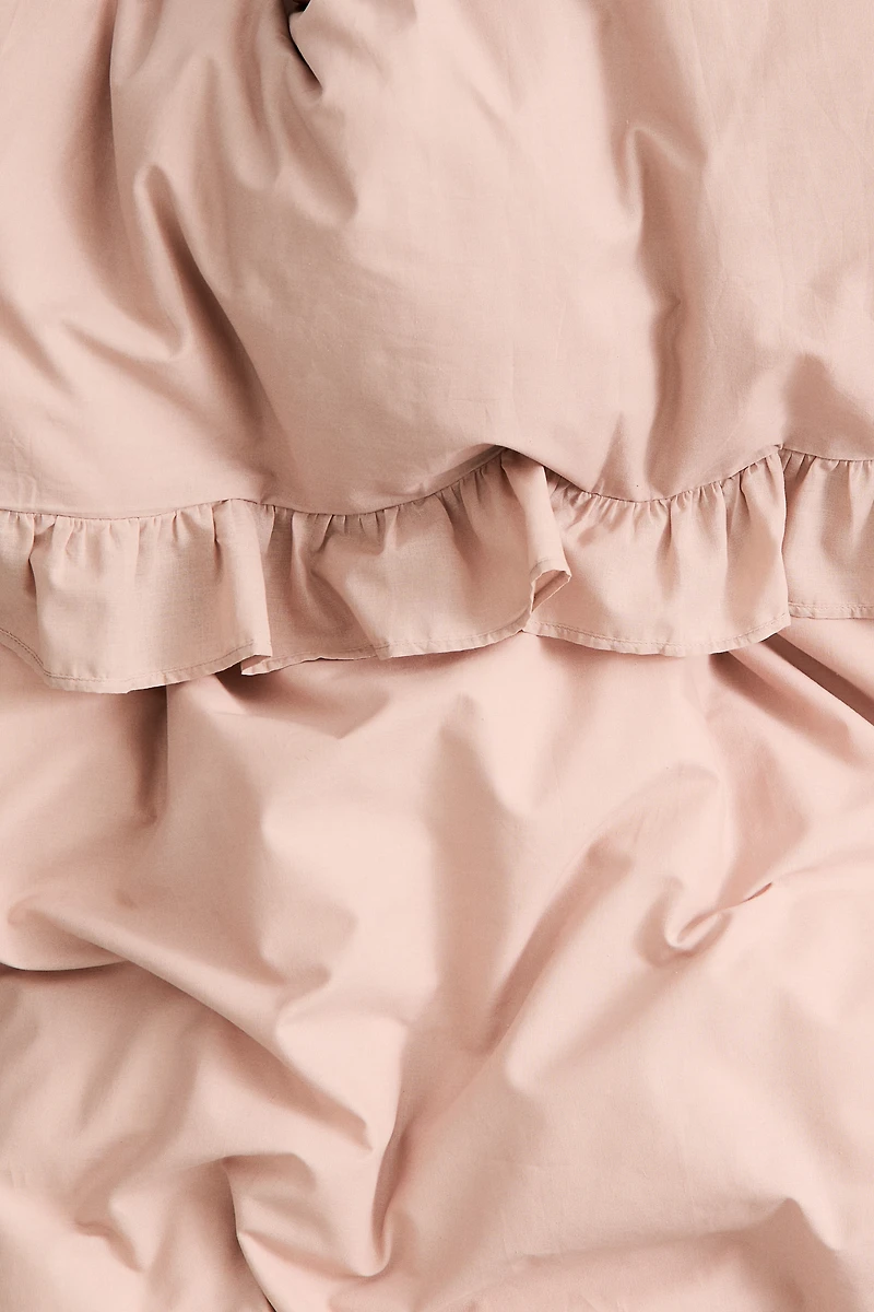 Flounced Single Duvet Cover Set