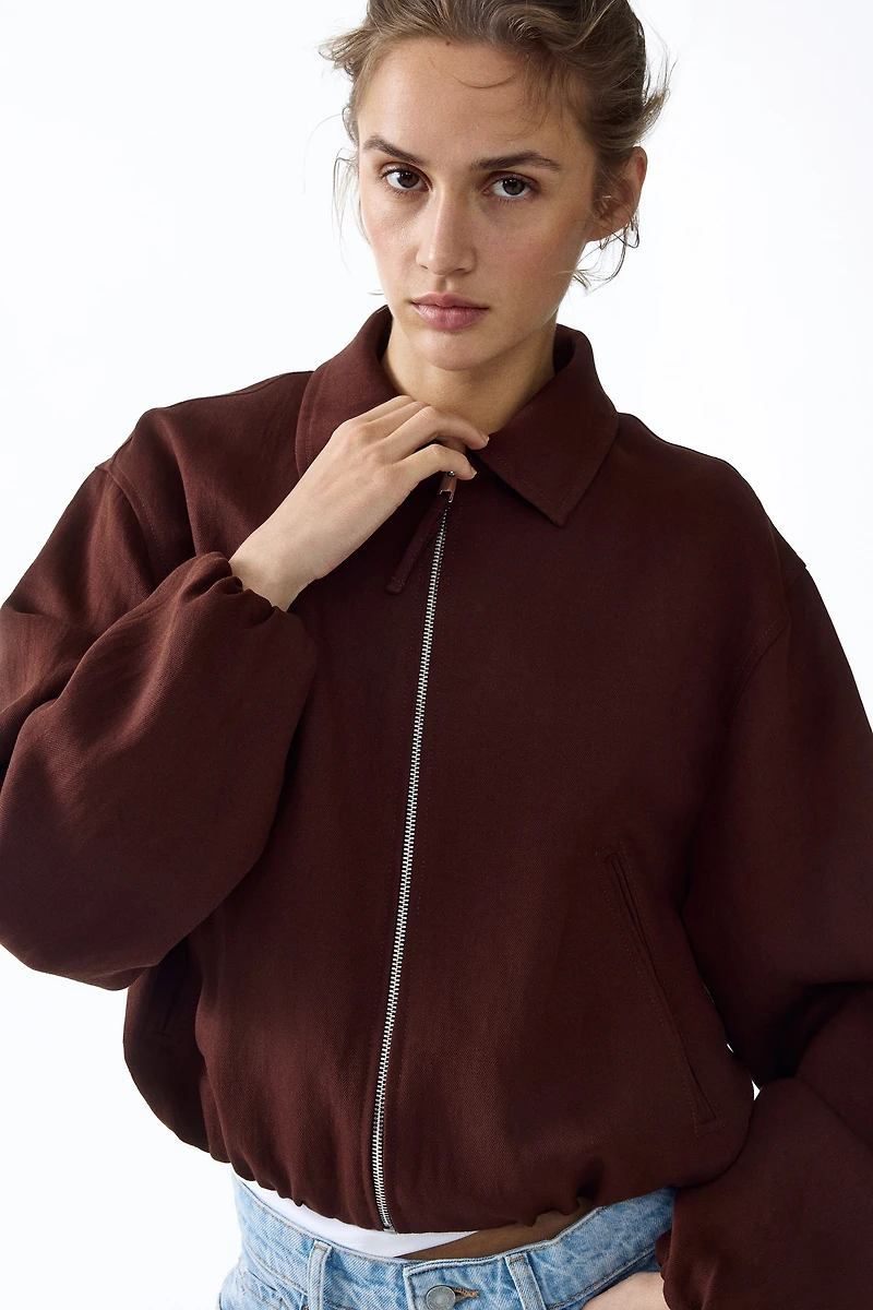 Veste ample à effet bouffant au bas