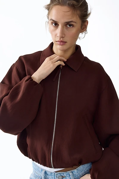 Veste ample à effet bouffant au bas