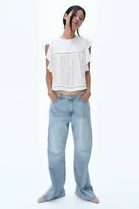 Flutter-Sleeved Blouse
