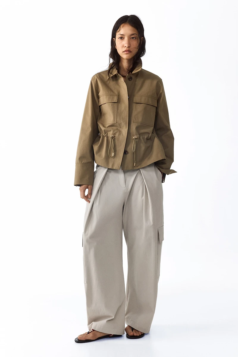 Wrap-Detail Cargo Pants