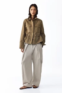 Wrap-Detail Cargo Pants