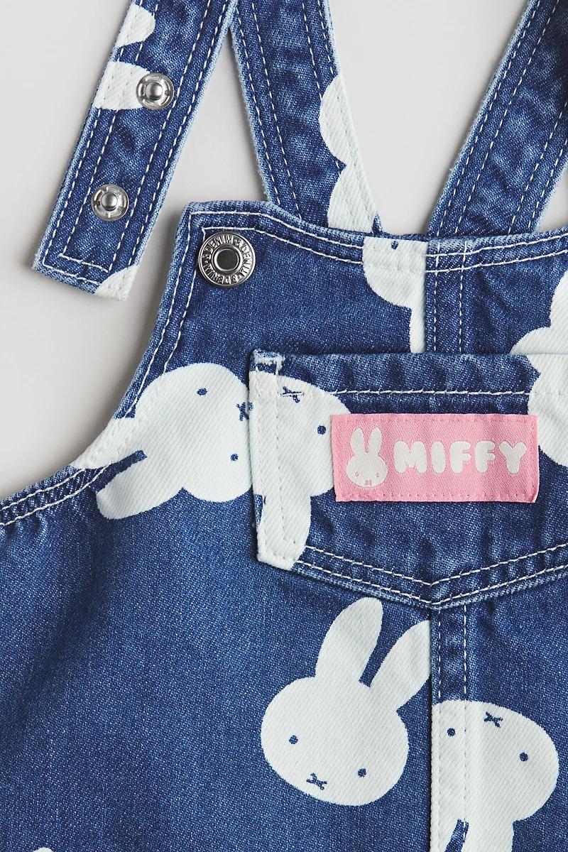 Robe salopette imprimée