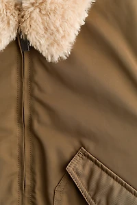 Bomber Jacket with Collar