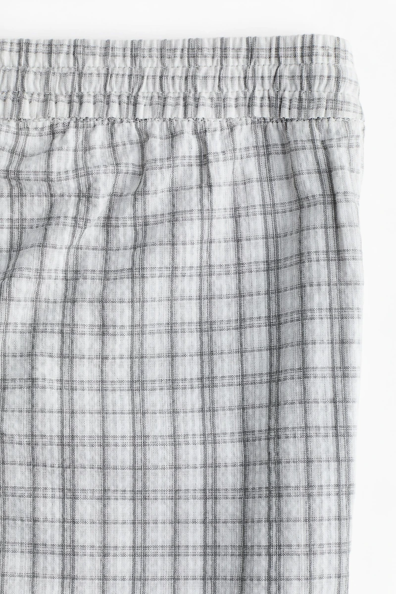 Seersucker Drawstring Pants