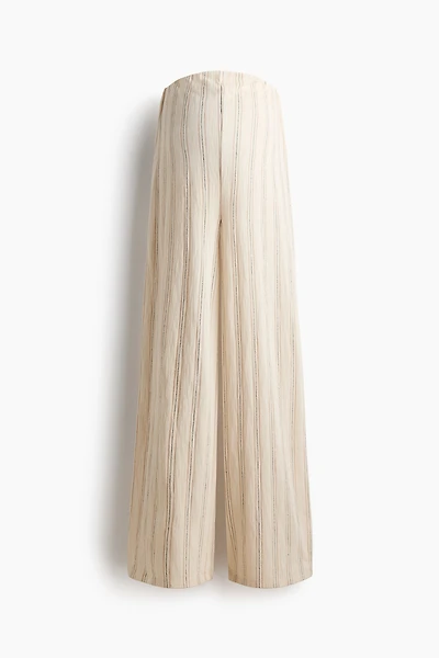 MAMA Textured Cotton Pull-On Pants