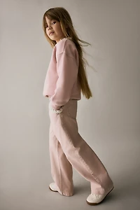 Wide Leg Paper-bag Jeans