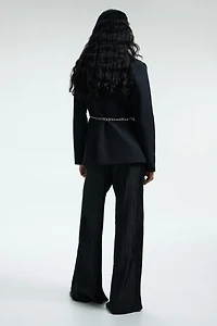 Crinkled Pull-On Pants