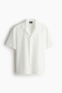 Regular Fit Textured-weave Resort Shirt