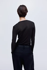 Pima Cotton Jersey Top