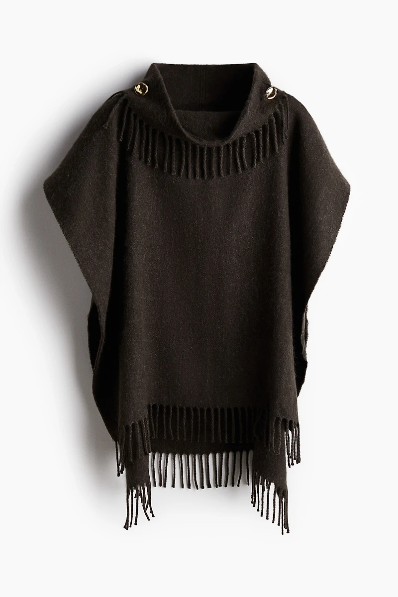 Fringe-Trimmed Cape