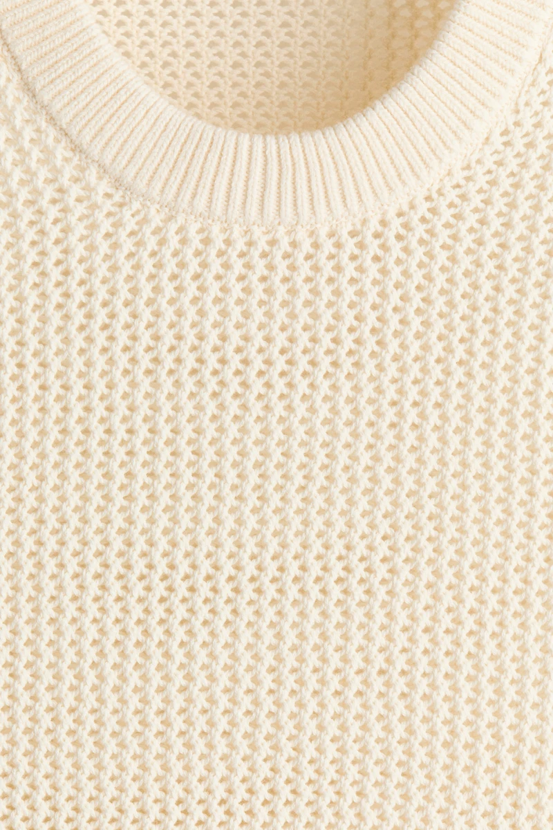 Regular-Fit Open-Knit Sweater Vest