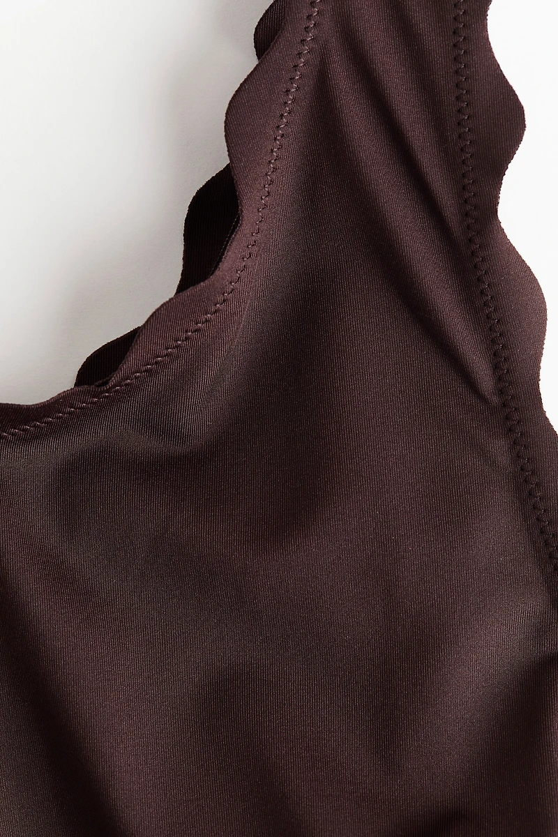 One-Shoulder Padded-Cup Swimsuit