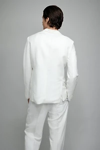 Regular-Fit Linen-Blend Jacket