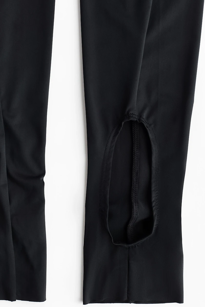 Draped-Panel Leggings