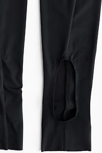 Draped-Panel Leggings