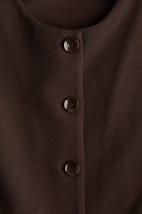 Veston sans col en scuba