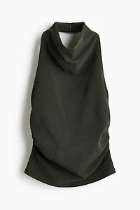 Draped Halterneck Top