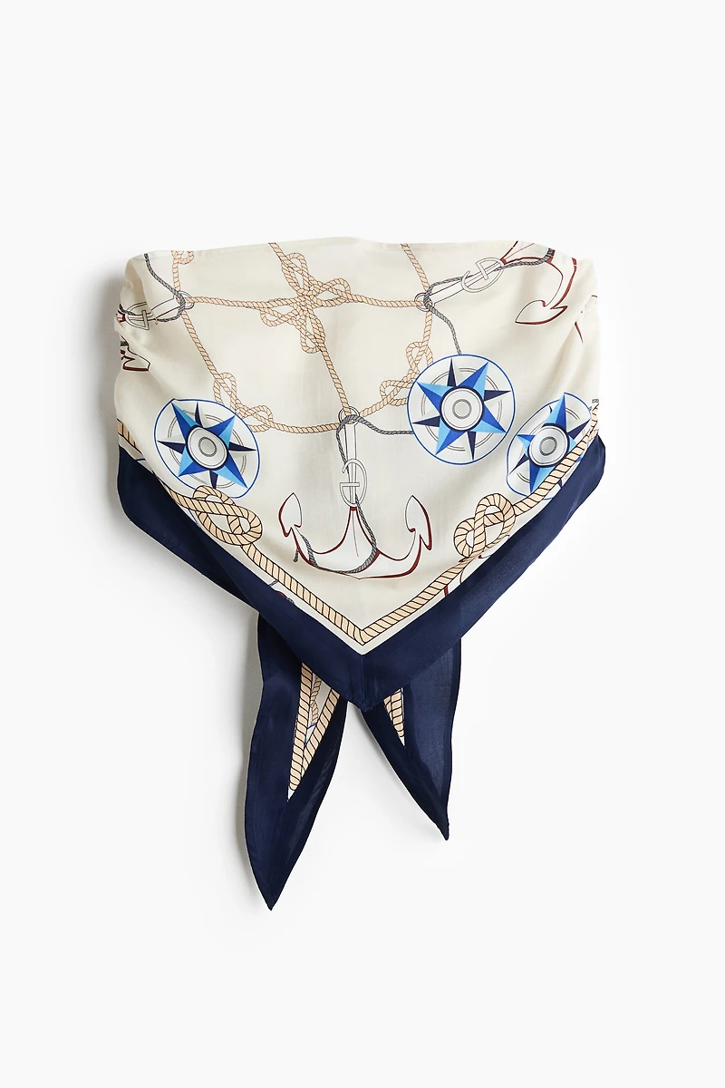 Scarf-Look Lyocell Bandeau Top