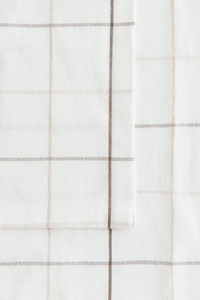 Nappe à motif en lin mélangé