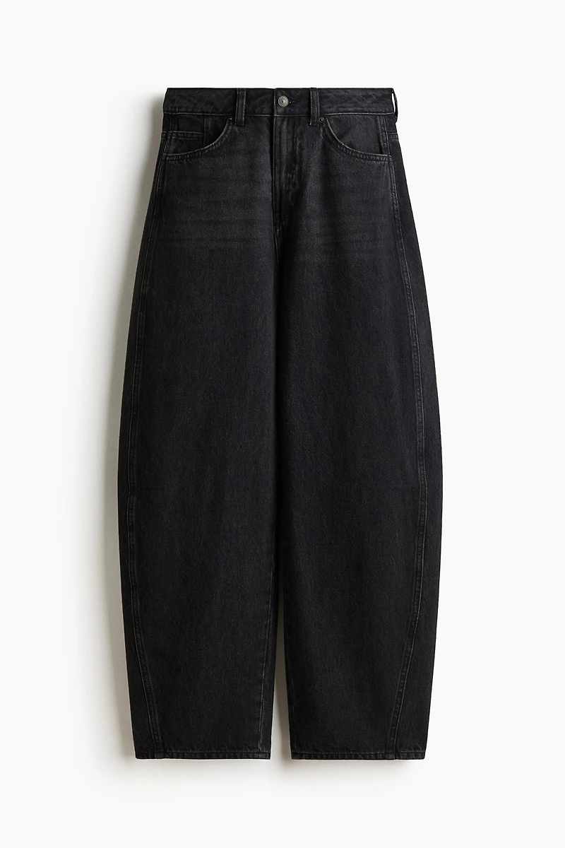 Barrel-Leg High-Waist Jeans