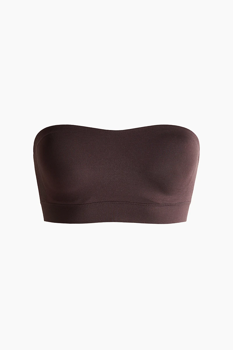 Soutien-gorge bandeau coussiné sans coutures
