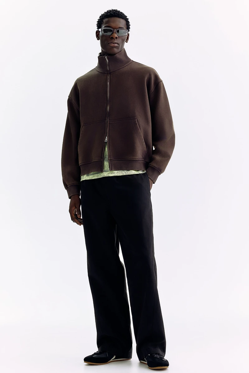 Veste de survêtement carré décontracté