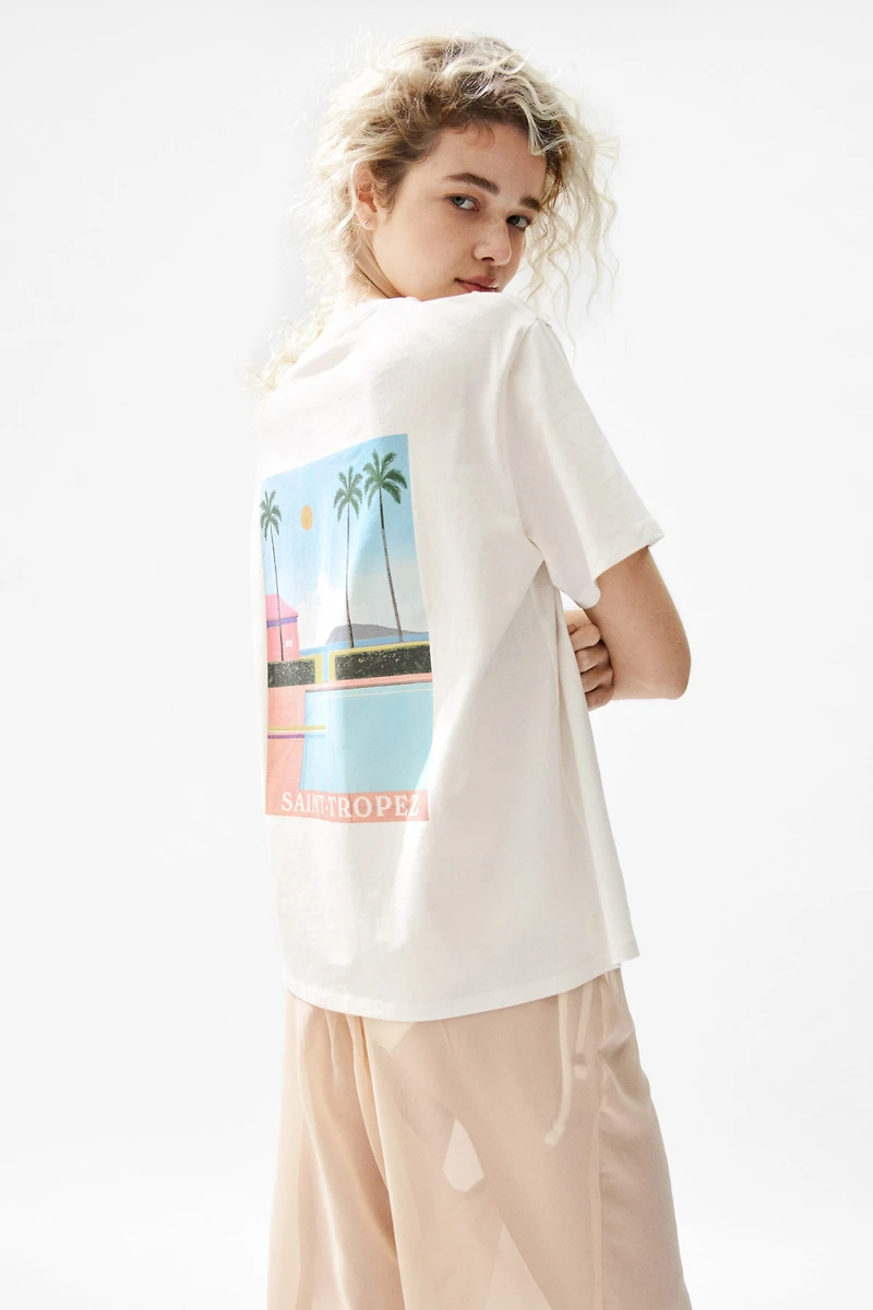 T-shirt imprimé en coton