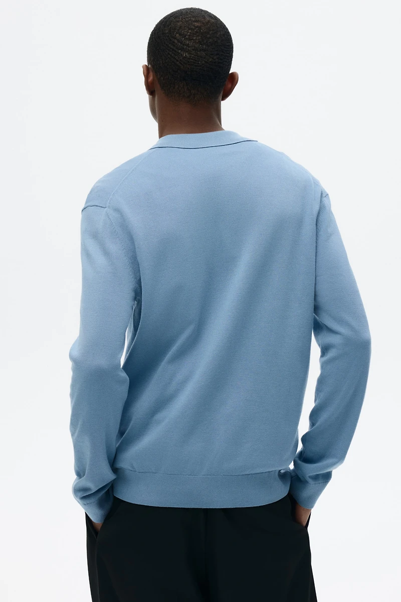 Polo classique en tricot fin