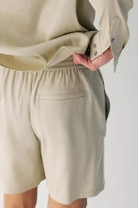 Relaxed-Fit Linen-Blend Shorts