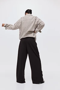 Wide-Leg Jersey Pants