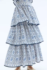 Robe d'allaitement MAMA volantée