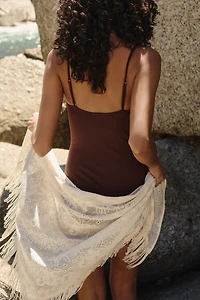 Padded-Cup High-Leg Swimsuit