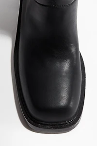 Bottes à talon bloc