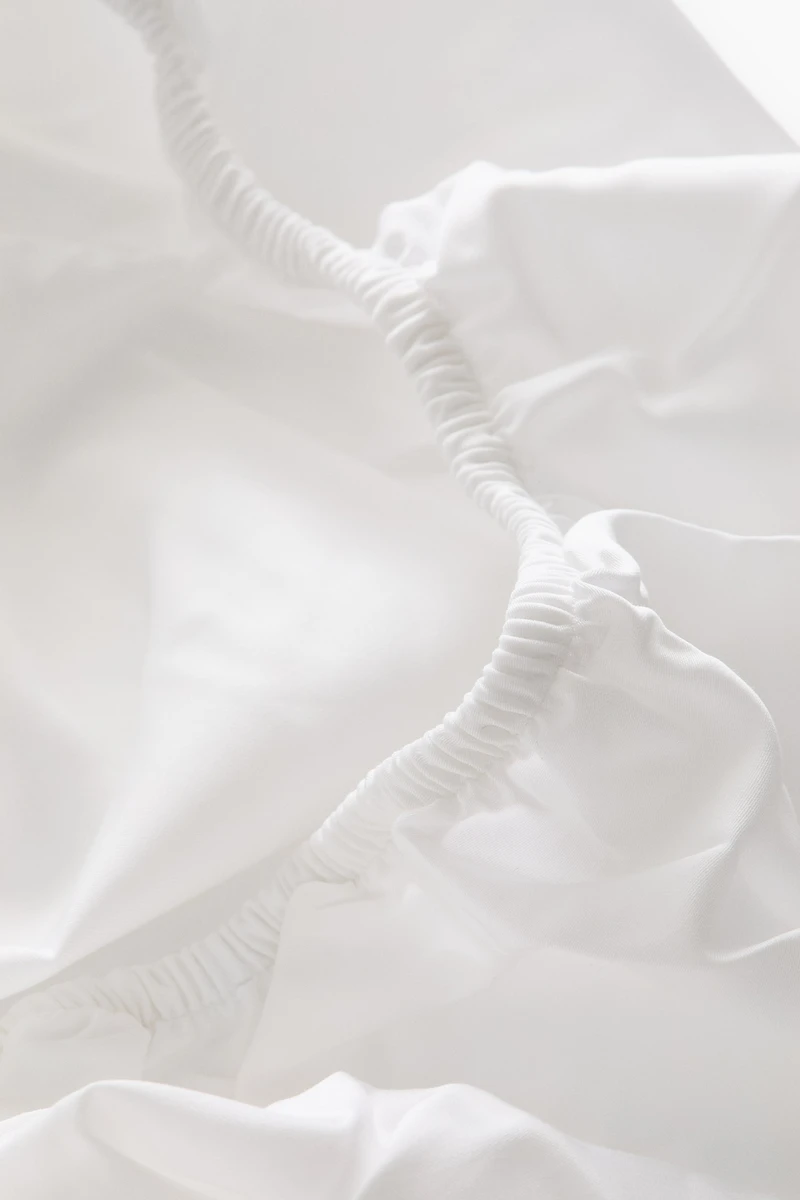 Drap contour lit double/très grand en coton