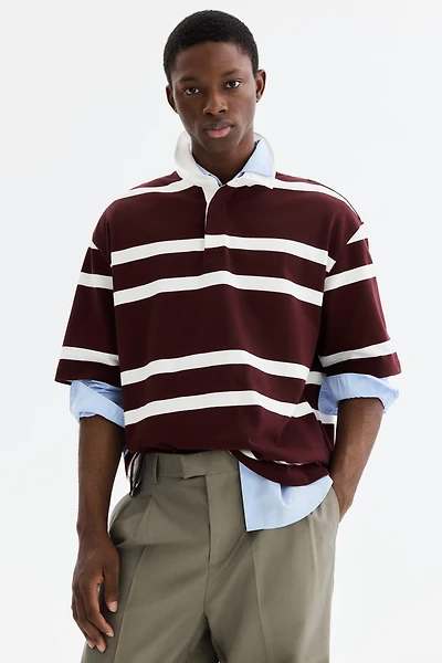 Loose-Fit Cotton Rugby Shirt