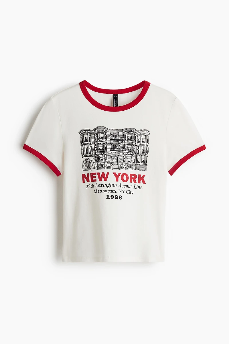 T-shirt ajusté en coton