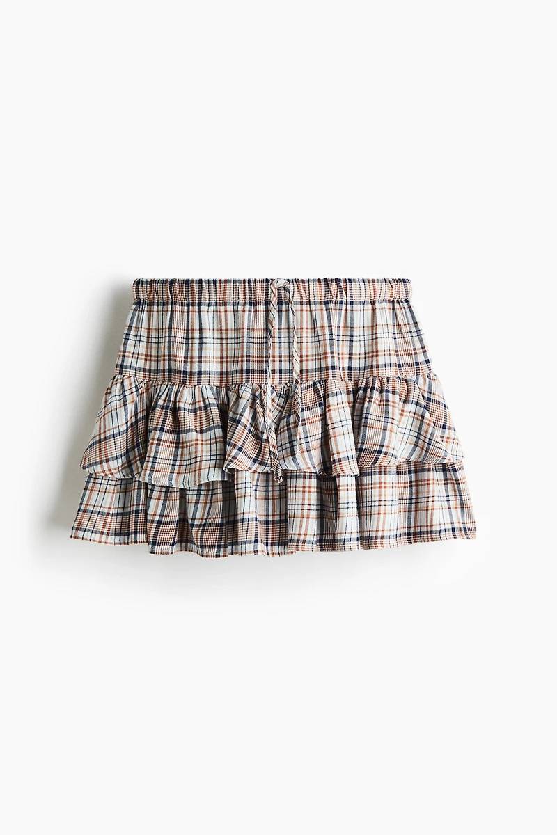 Tiered Drawstring Skirt