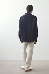 Chemise classique en tissu texturé