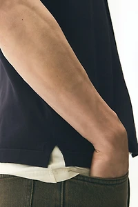 Regular Fit Knitted short-sleeved shirt