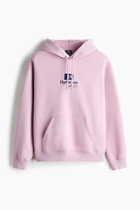 Loose Fit Printed Hoodie