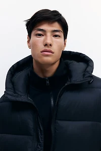 Water-Repellent Puffer Coat